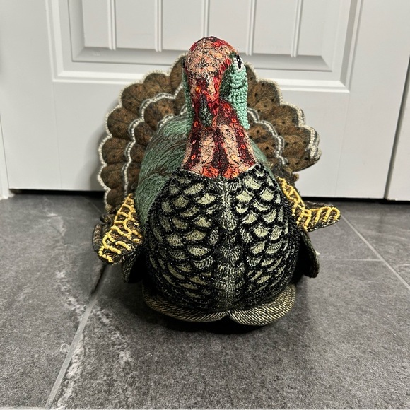NWT John Derian Turkey Pillow 15x17x16 Fall Thanksgiving Pillow - Picture 3 of 15